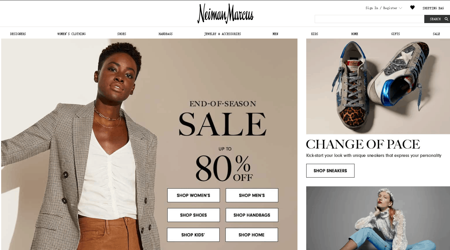 Neiman Marcus优惠码2024 尼曼美国官网现有精选时尚产品低至2折促销部分叠加额外8折
